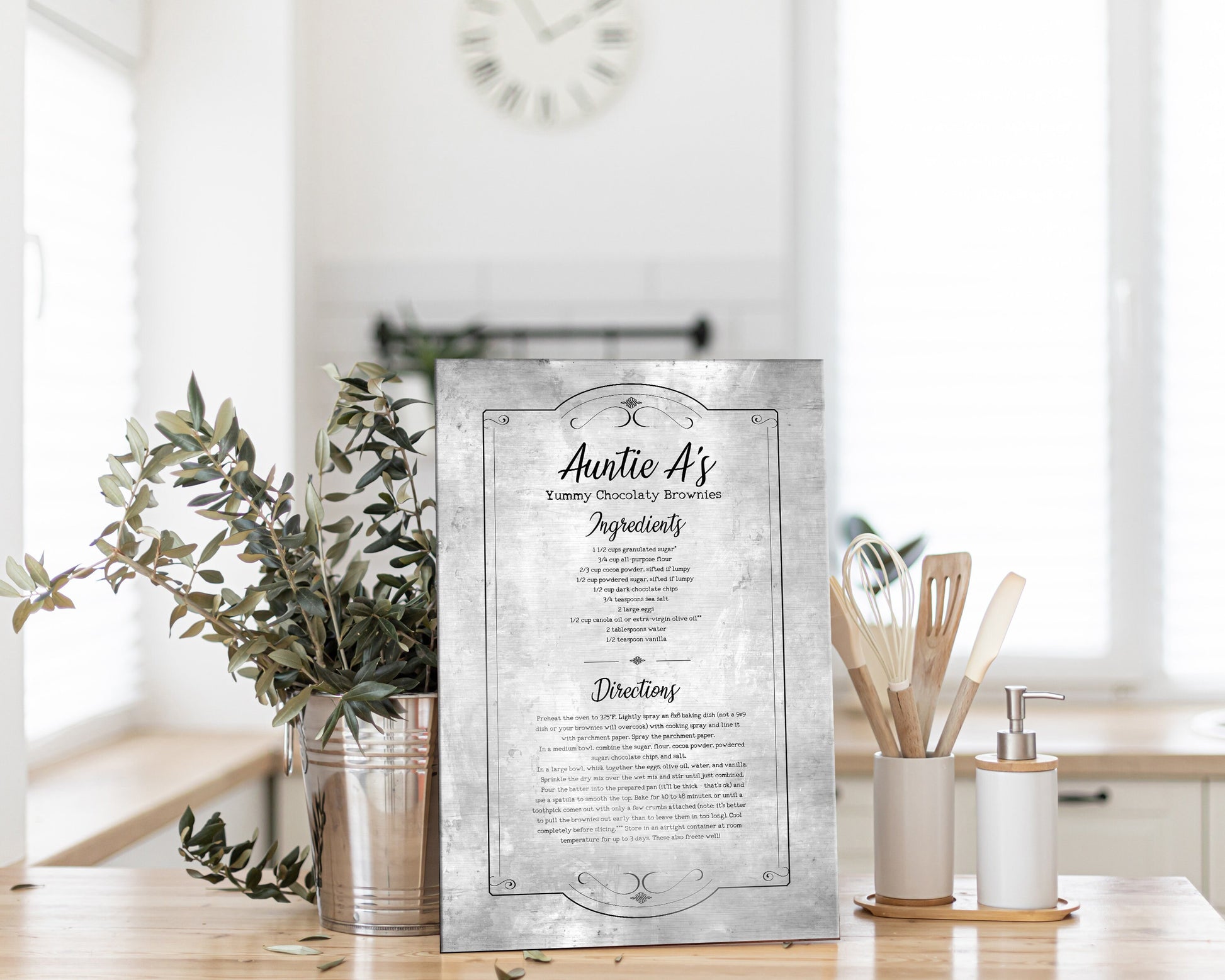 Personalized Handwritten Recipe Plaque - HoneycombProverbs - Signs - 