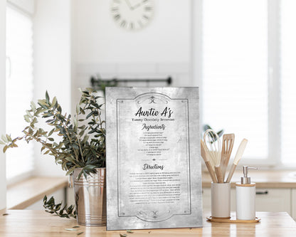 Personalized Handwritten Recipe Plaque - HoneycombProverbs - Signs - 