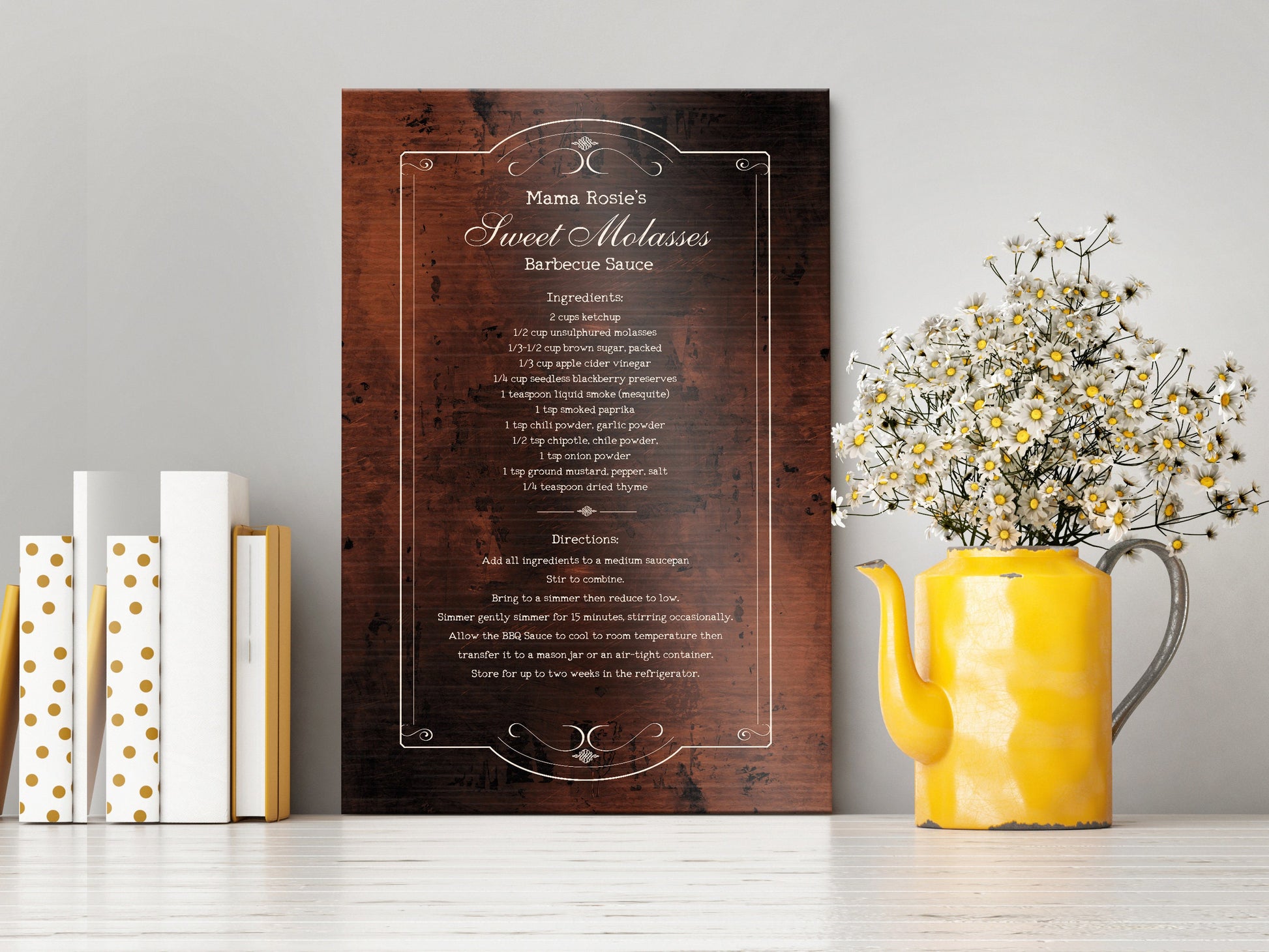 Custom Vintage Recipe Plaque - HoneycombProverbs - Signs - Tin and Aluminum Gifts
