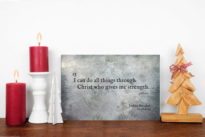 I Can Do All Things, Grunge Christian decor - HoneycombProverbs - Religious Home & Decor - Christian Wall Art
