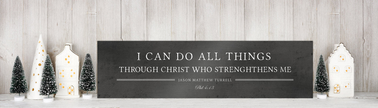 I Can Do All Things, Philippians 4:13 Iron Gift - HoneycombProverbs - Wall Decor - Luxury Corporate Gifts