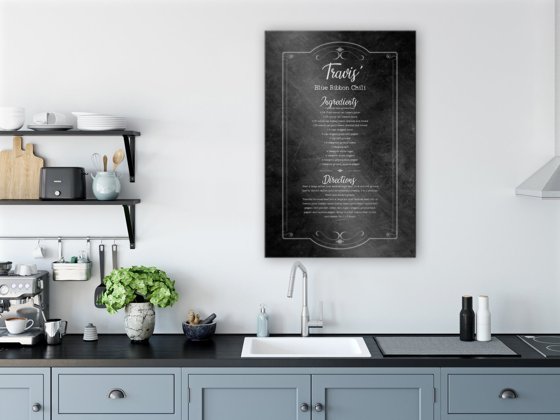 Custom Country Recipe Plaque - HoneycombProverbs - Signs - Tin Anniversary Gifts