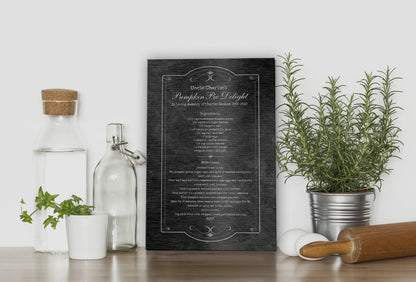 Custom Handwritten Recipe Sign - HoneycombProverbs - Signs - Bronze Anniversary Gifts