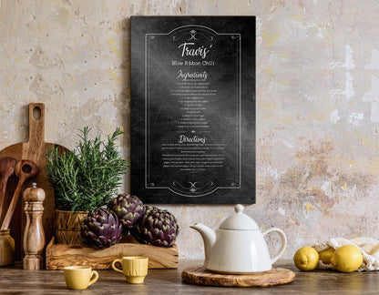 Personalized Handwritten Recipe Plaque - HoneycombProverbs - Signs - 