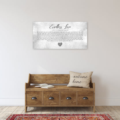 Custom Country Tin Wedding Song Lyric Sign - HoneycombProverbs - Signs - Tin and Aluminum Gifts