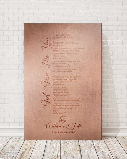 Our Song on Copper, Personalized Copper Gift
