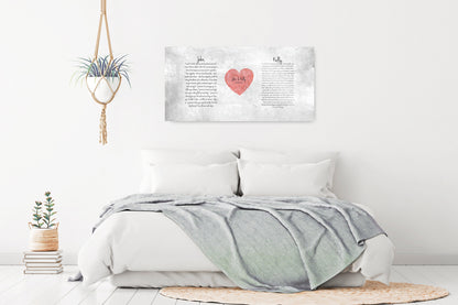 "My Heart" Wedding Vow Plaque on Tin - HoneycombProverbs - Signs - Tin and Aluminum Gifts