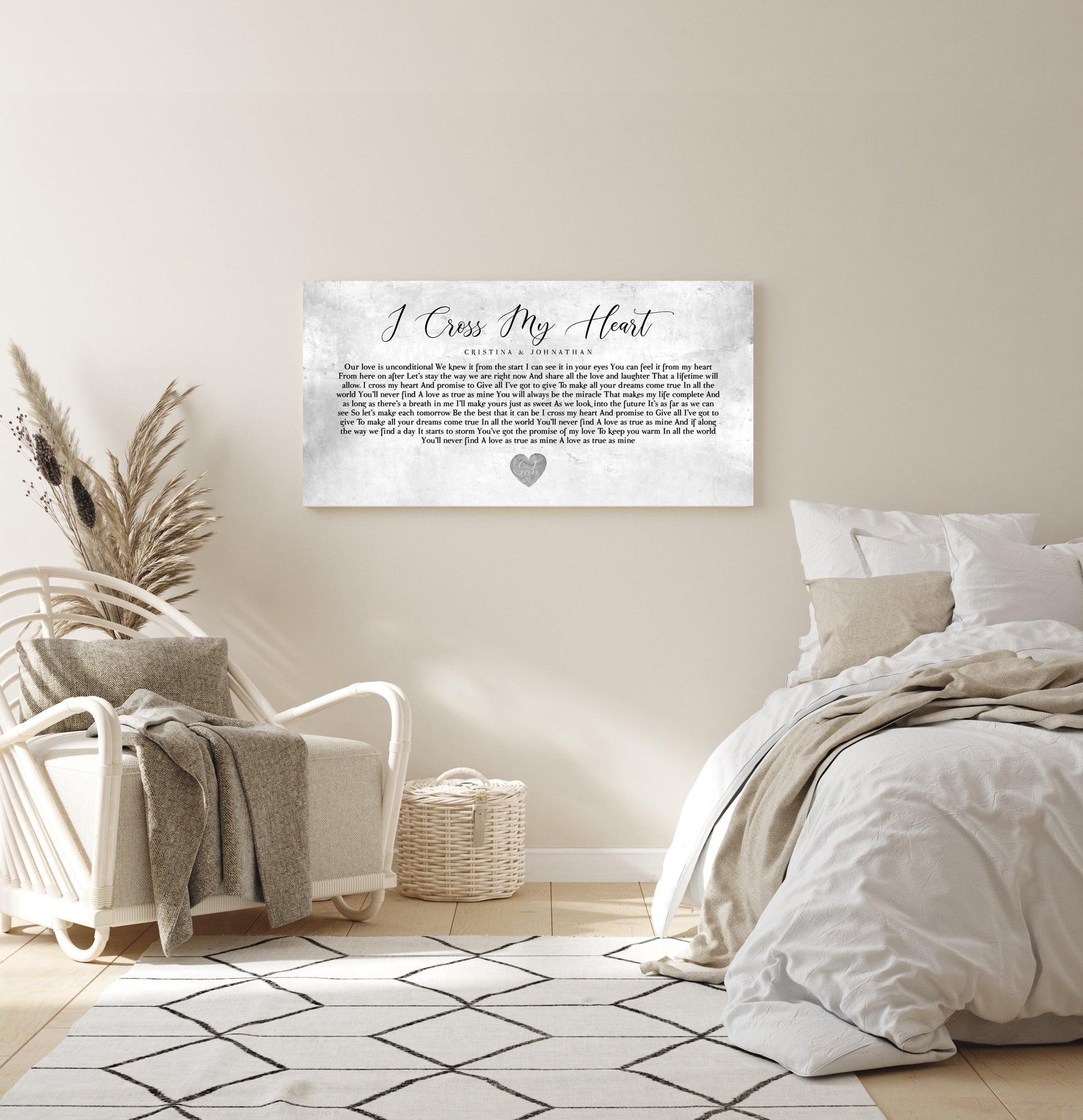 Custom Country Tin Wedding Song Lyric Sign - HoneycombProverbs - Signs - Tin Anniversary Gifts