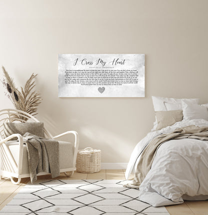 Rustic Tin First Dance Lyric Sign