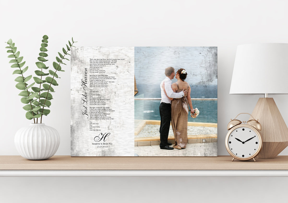 Captured Monogram Melodies: Shabby Chic Photo Song Art on Tin - HoneycombProverbs - Signs - Tin and Aluminum Gifts