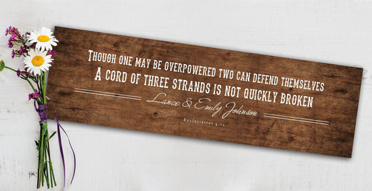 Rustic Christian Personalized Sign on Wood - HoneycombProverbs - Signs - Christian Wall Art