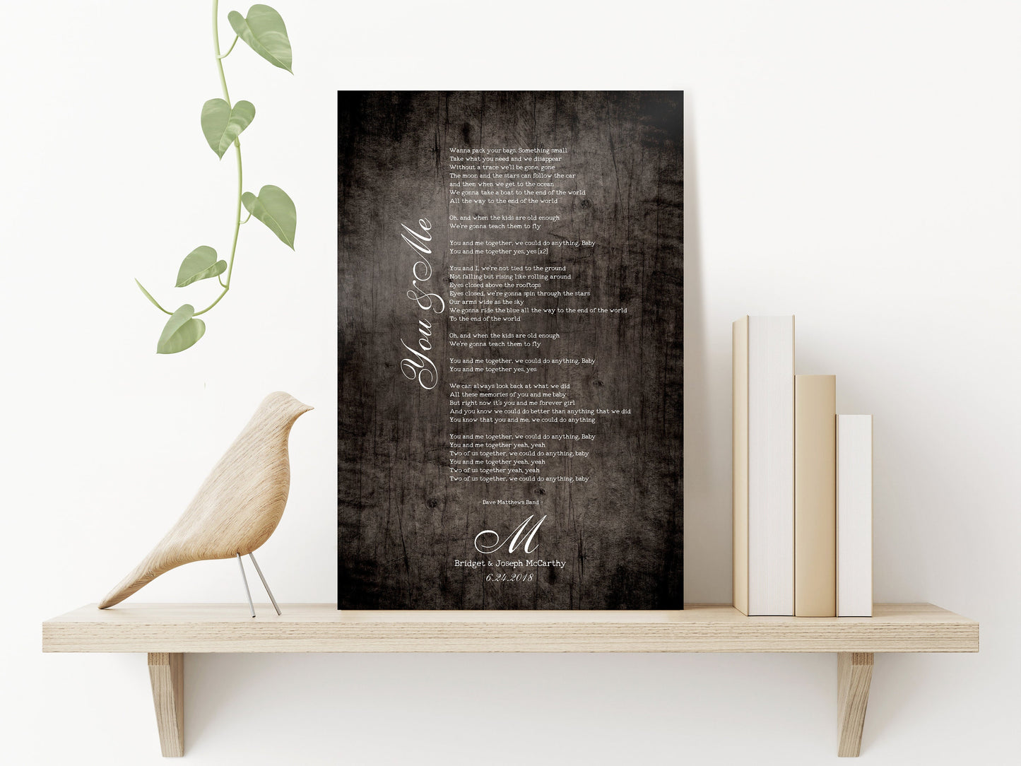 anniversary gift, wooden song lyric sign, personalized monogram lyric decor on Etsy Honeycomb Proverbs Gifts