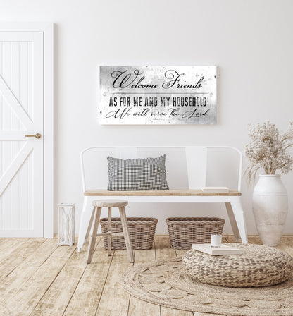 Christian Welcome Sign, Family Sign - HoneycombProverbs - Signs - Tin and Aluminum Gifts