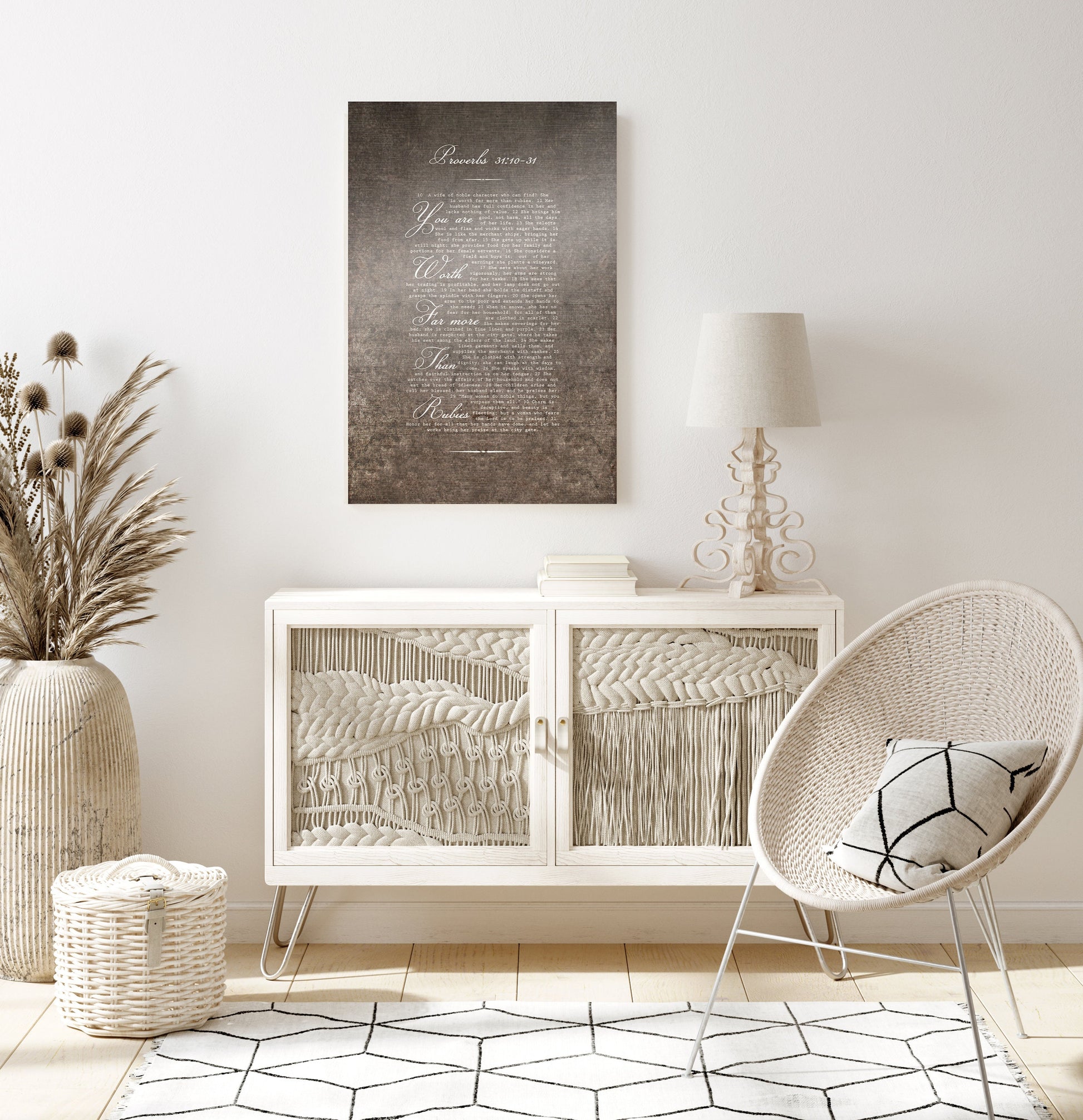 Proverbs 31 Woman, Wall Art - HoneycombProverbs - Signs - Christian Wall Art