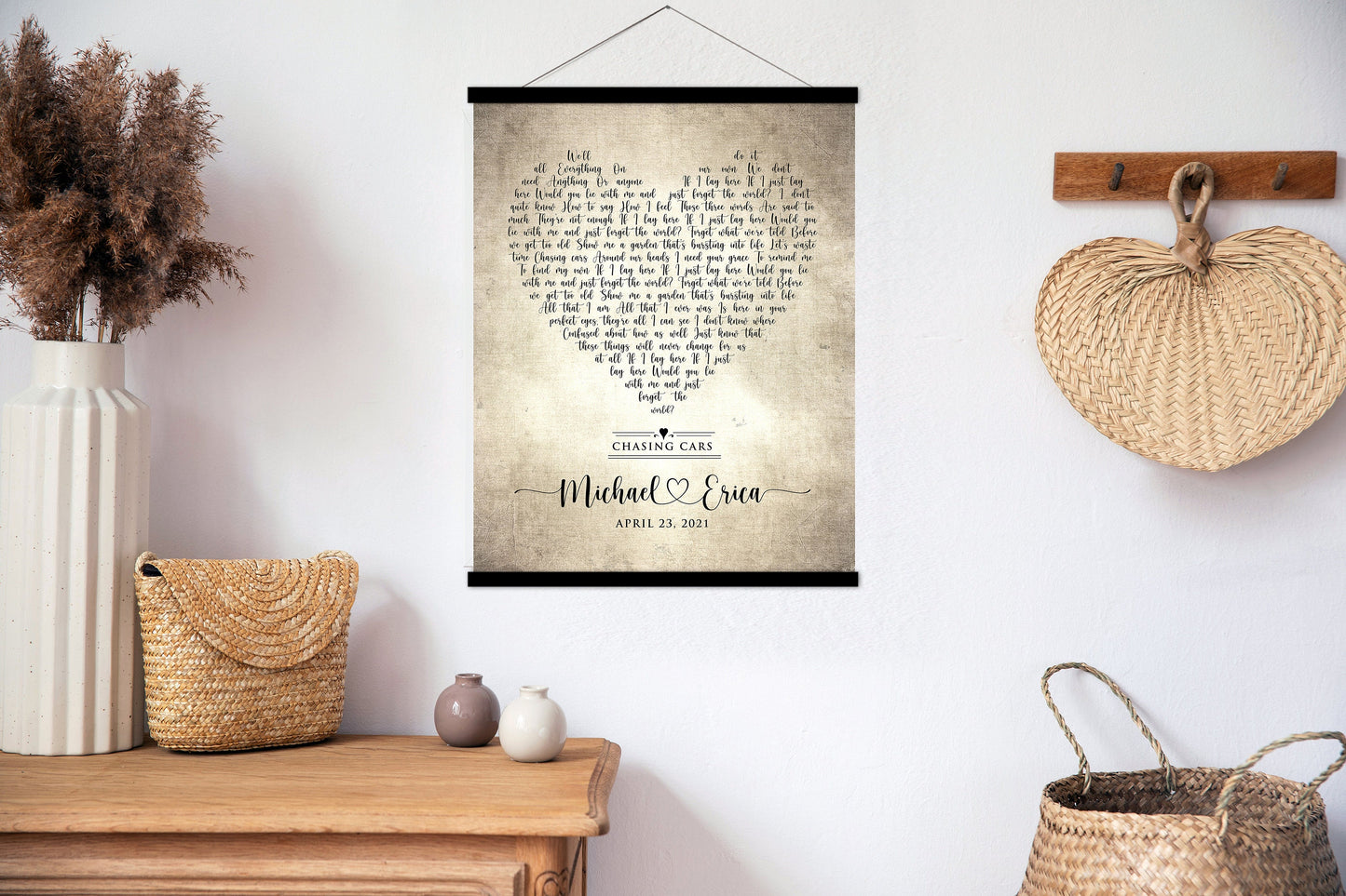 2 Year Cotton Anniversary, Love Song Tapestry - HoneycombProverbs - Tapestries - 2nd Anniversary Gifts