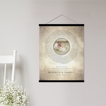2 Year Cotton Anniversary, Photo Record Art - HoneycombProverbs - Tapestries - 2nd Anniversary Gifts