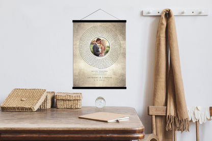2 Year Cotton Anniversary, Photo Record Art - HoneycombProverbs - Tapestries - 2nd Anniversary Gifts