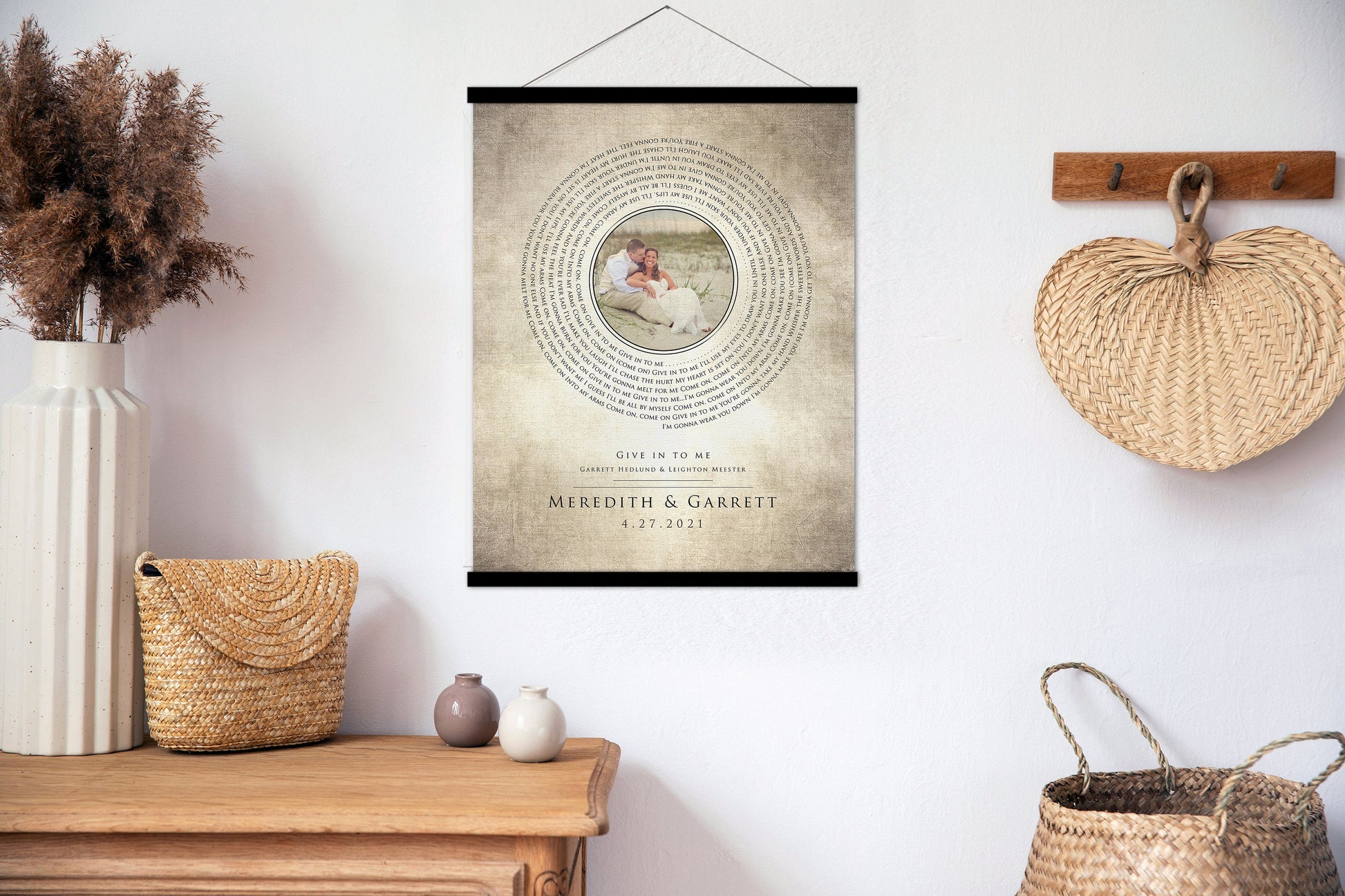2 Year Cotton Anniversary, Photo Record Art - HoneycombProverbs - Tapestries - 2nd Anniversary Gifts