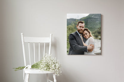 Cotton Canvas, Photo Gift with Song - HoneycombProverbs - Wall Decor - Photo Lyrics Wall Art