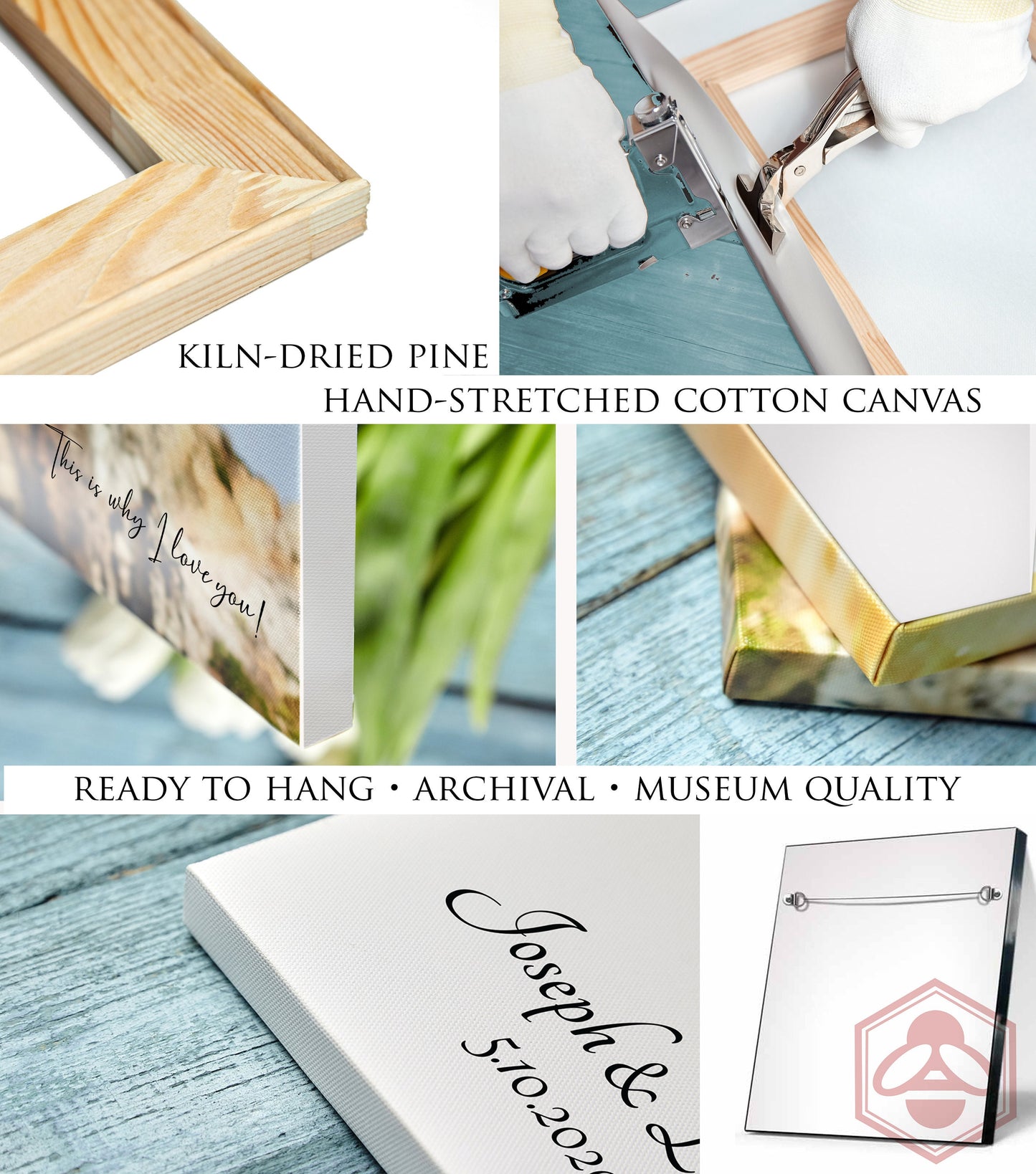 Cotton Canvas, Photo Gift with Song - HoneycombProverbs - Wall Decor - Photo Lyrics Wall Art