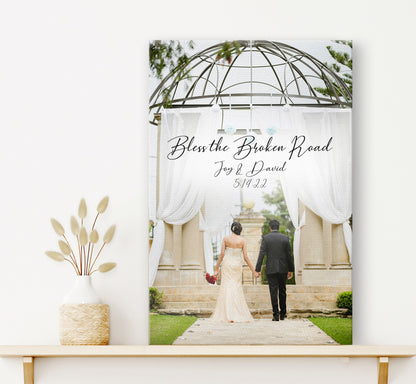 Cotton Canvas, Photo Gift with Song - HoneycombProverbs - Wall Decor - Photo Lyrics Wall Art