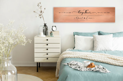 Husband & Wife Bedroom Sign, Words of Wisdom gift for couples - HoneycombProverbs - Signs - Copper Anniversary Gifts