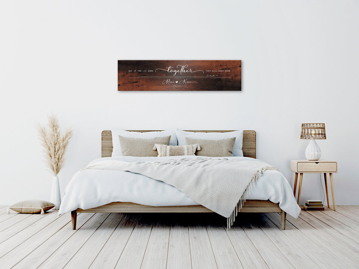 Husband & Wife Bedroom Sign, Words of Wisdom gift for couples - HoneycombProverbs - Signs - Copper Anniversary Gifts