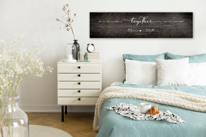 Ecc 4:11 Personalized Wall Decor, Whitewash Wood Sign - HoneycombProverbs - Signs - 5 year anniversary gifts