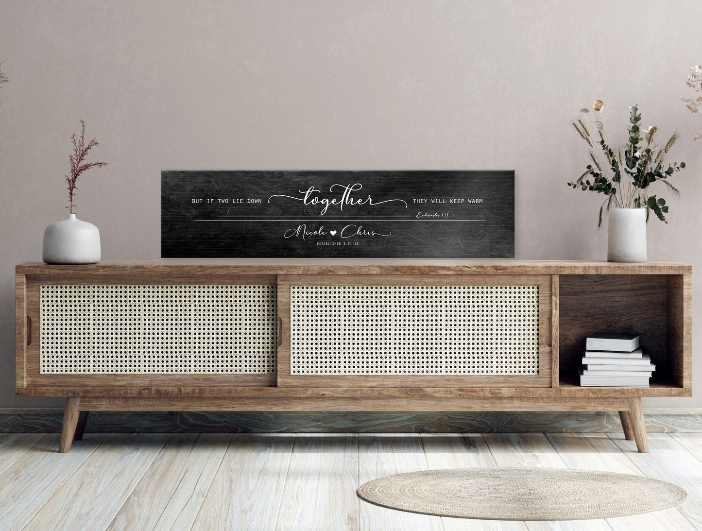 Tarnished Tin Words of Wisdom for Couple's Sign, Christian Decor for Bedroom - HoneycombProverbs - Signs - Christian Wall Art