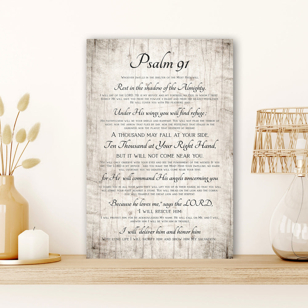 Military Spouse Gift, The Soldier's Psalm 91 Wall Decor, Protection Prayer, Inpirational, Wooden Decor, Encouraging Bible Verse Art, for her