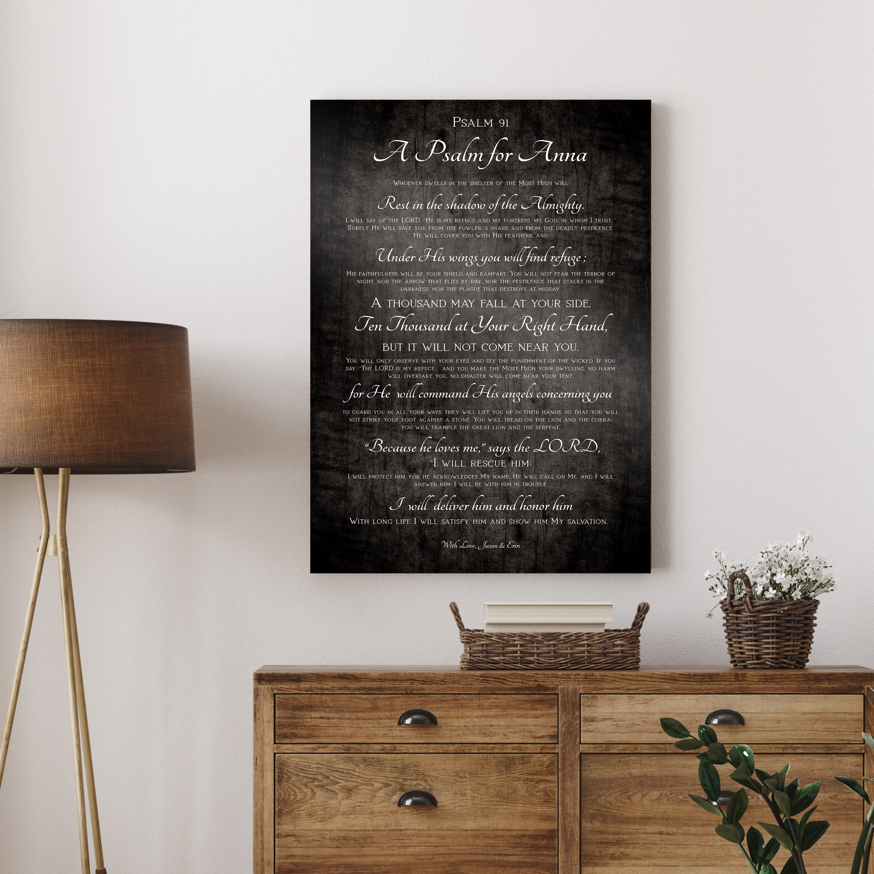 Personalized Psalm 91 Gift, Gift for Wife – Honeycomb Proverbs