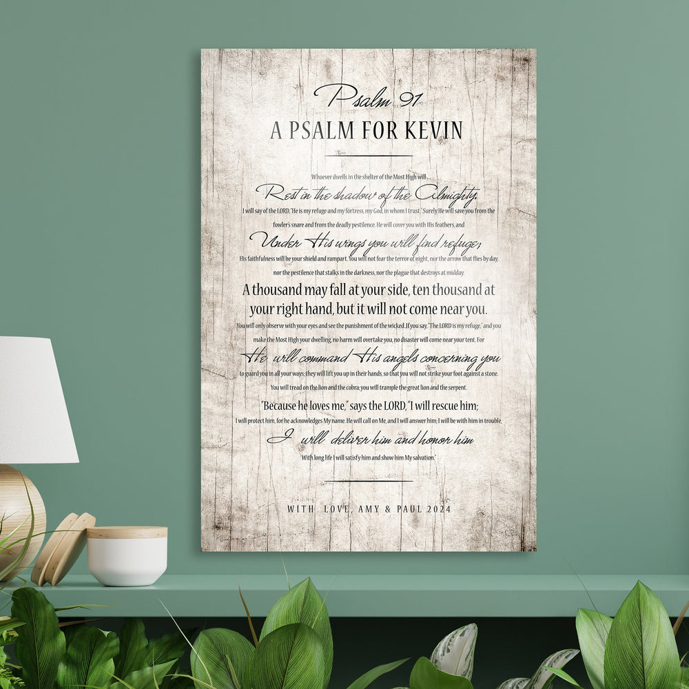 
                  
                    Soldier's Psalm 91, Personalized Man Cave Art, Bible Verse Decor, Psalm 91 Plaque, Husband Anniversary, Gift for Him, Service Tribute, Gift
                  
                