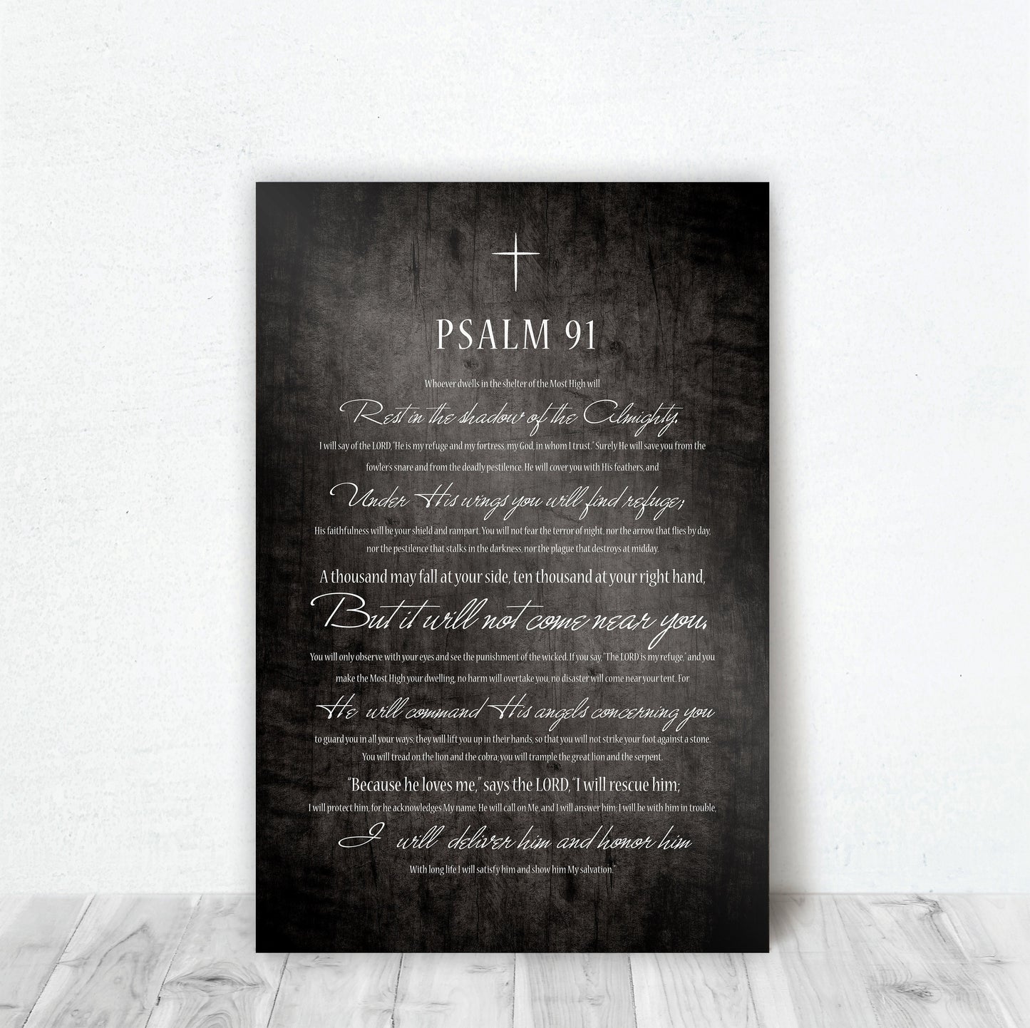 Soldier's Prayer Plaque, Weathered, Rutic Psalm 91 Wall Decor, Christian Art, Religious Gift, Encouraging Bible Verse Art, Wood Gift, Prayer