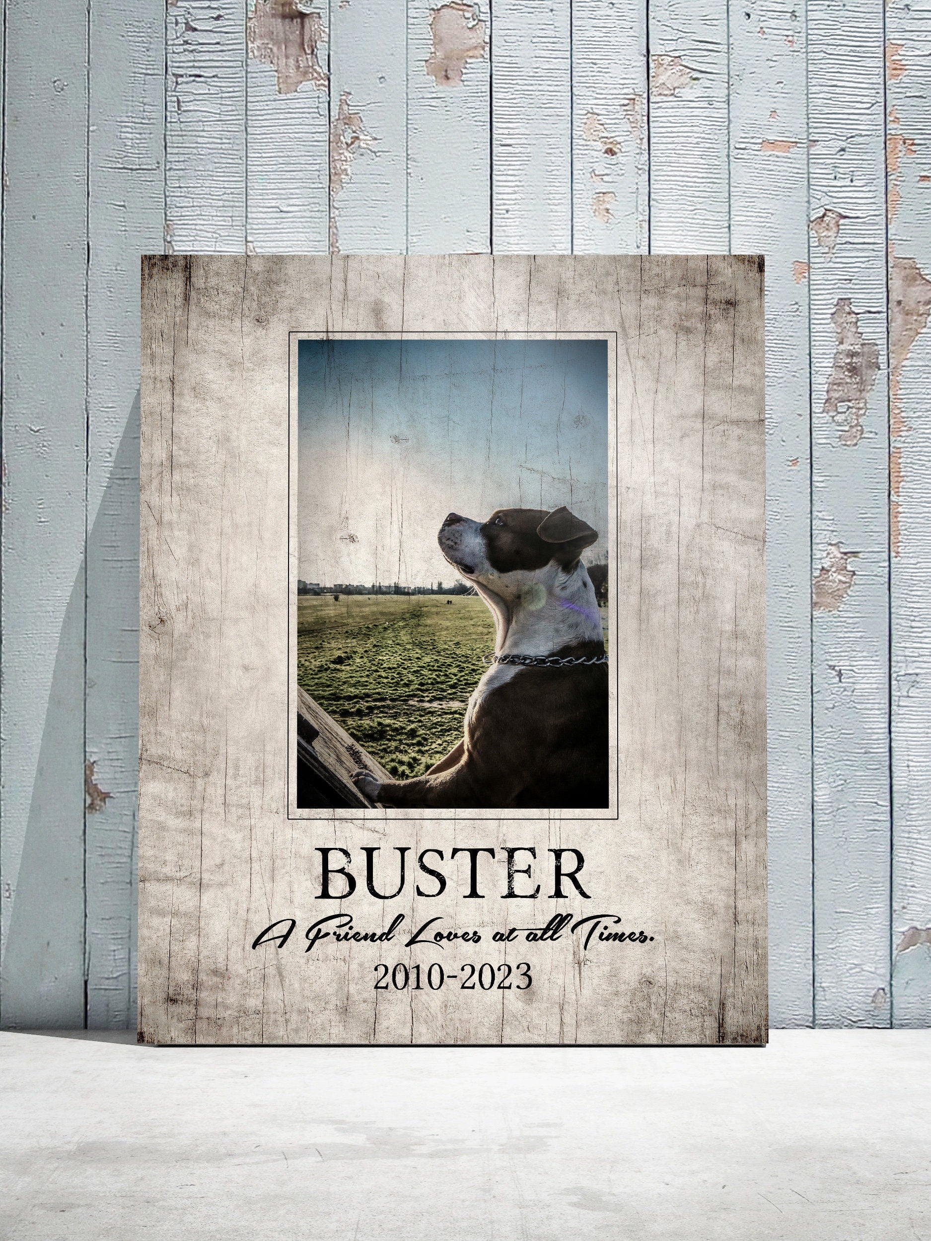 "Faithful Companion" Tribute on Wood - HoneycombProverbs - Pet Portraits - Photo Plaques