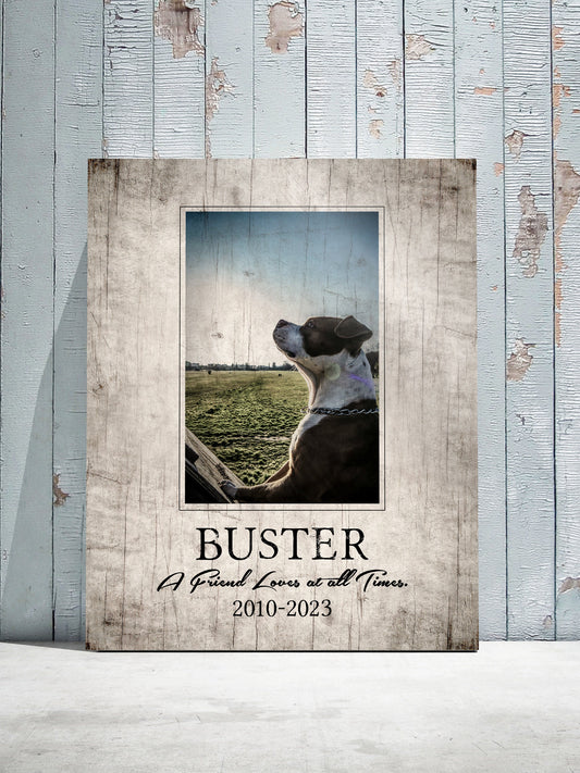 "Faithful Companion" Tribute on Wood - HoneycombProverbs - Pet Portraits - Photo Plaques