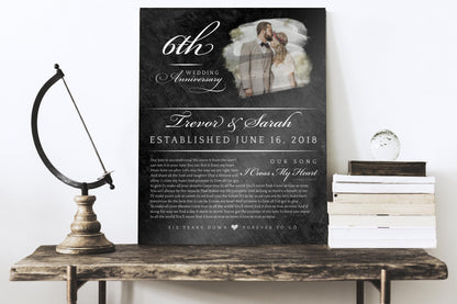 "Our Song, Our Story" Couples Milestone Plaque - HoneycombProverbs - Signs - Bronze Anniversary Gifts