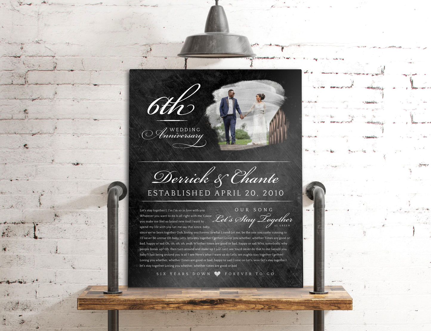 "Our Song, Our Story" Couples Milestone Plaque - HoneycombProverbs - Signs - Bronze Anniversary Gifts