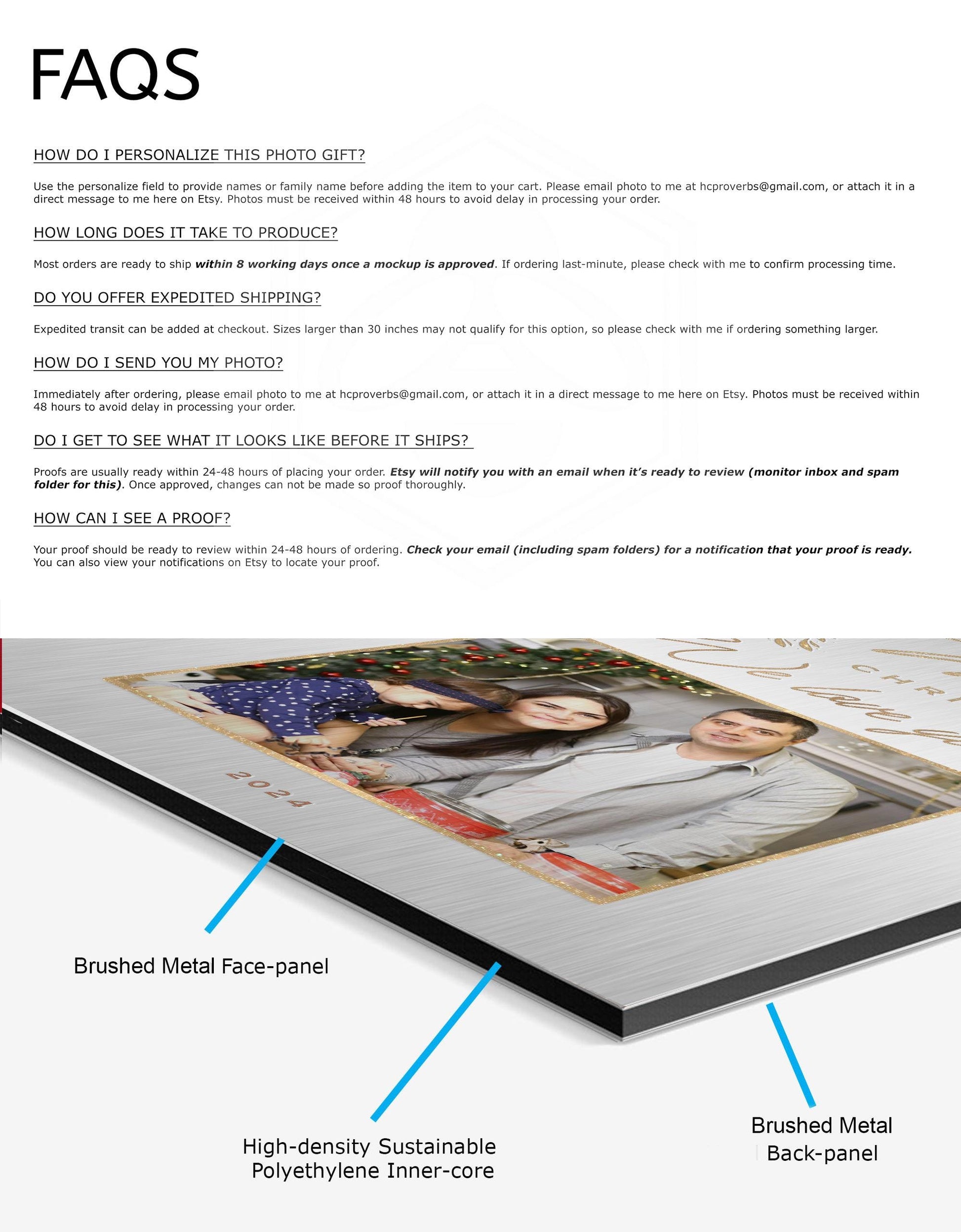 Personalized 'Joy to the World' Photo Art with Golden Leaf Design - HoneycombProverbs - Signs - Photo Plaques