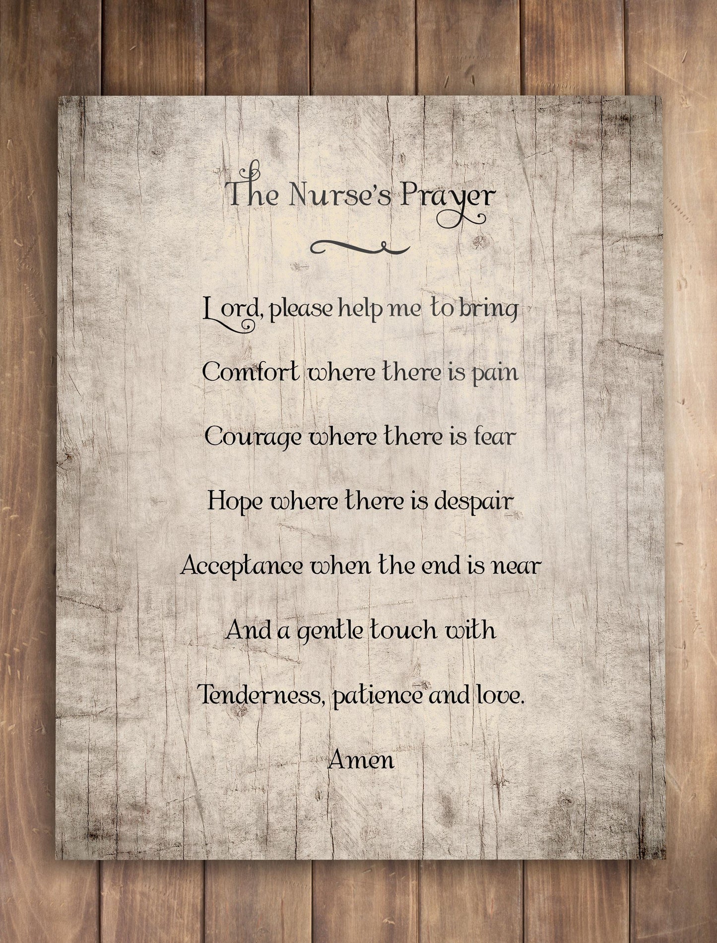 
                  
                    Retirement gift for Nurse, The Nurses Prayer Wood Sign, Prayer for Nurses, Caregiver Gift, National Nurse Day, Gift for Hospice Worker
                  
                