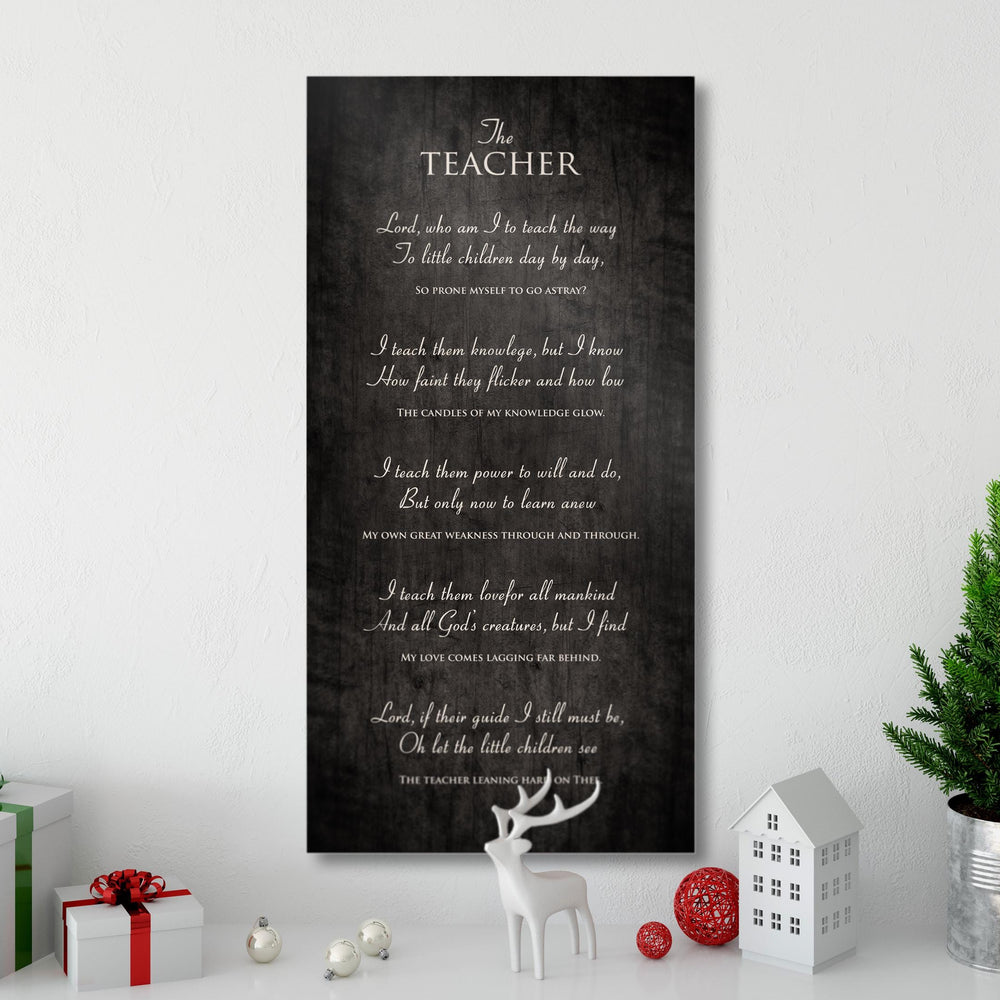 
                  
                    The Teacher Poem, on wood, Prayer for Teacher, Christian Gift for Teacher, Plaque with poem for teacher, Teacher Day, Teacher thank you gift
                  
                