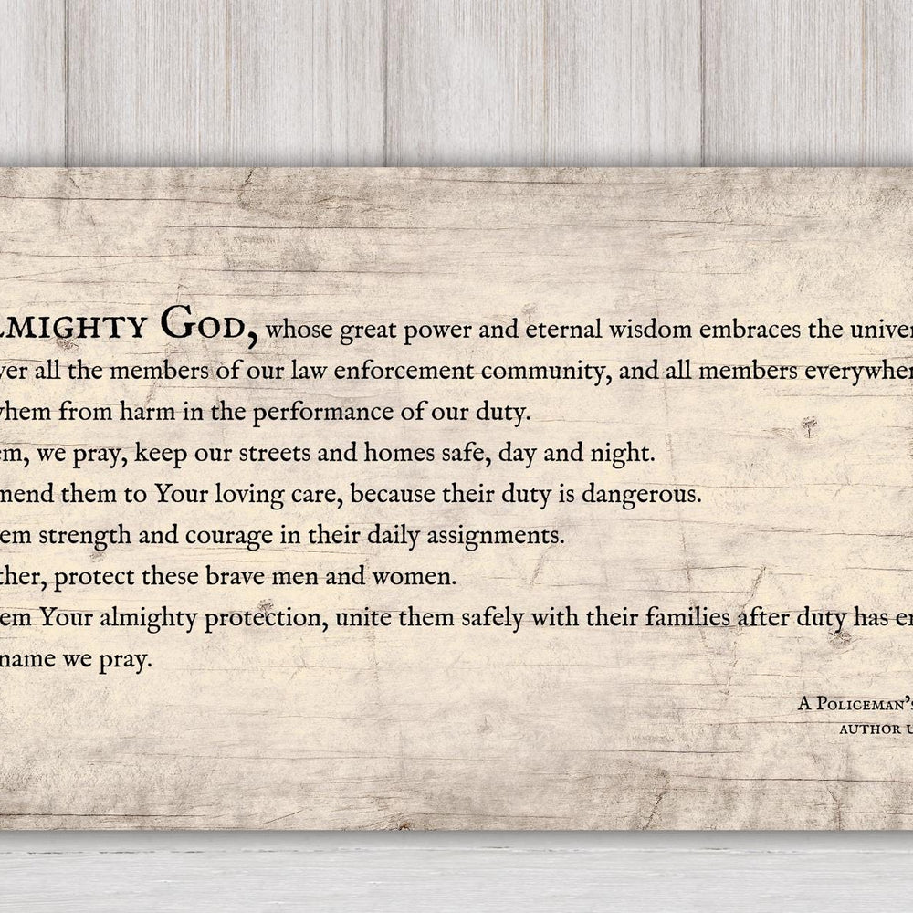 
                  
                    A Policeman&#39;s prayer, wood plaque, gift for law enforcement
                  
                