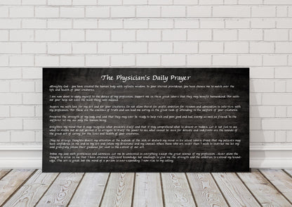 "The Physician's Daily Prayer" Rustic Tribute on Wood - HoneycombProverbs - Signs - Christian Wall Art
