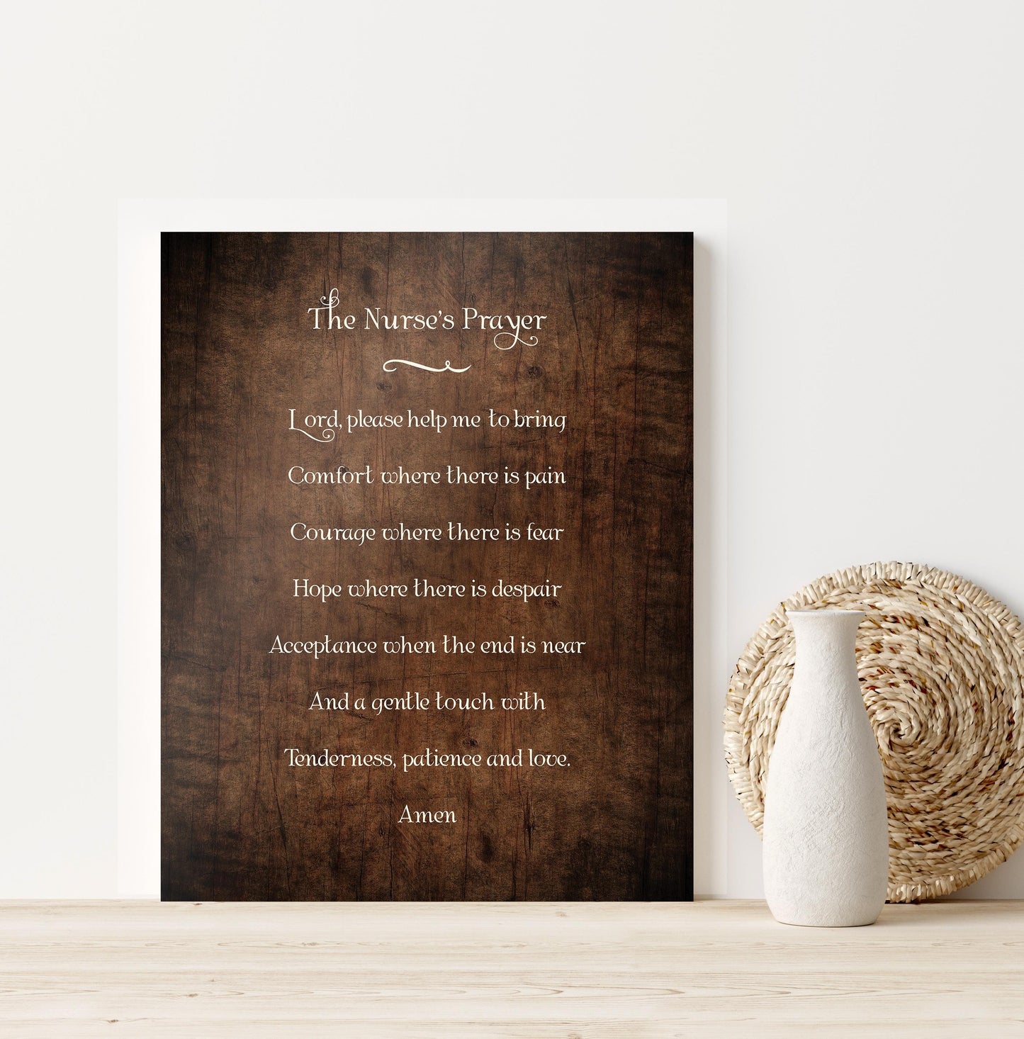 
                  
                    Retirement gift for Nurse, The Nurses Prayer Wood Sign, Prayer for Nurses, Caregiver Gift, National Nurse Day, Gift for Hospice Worker
                  
                