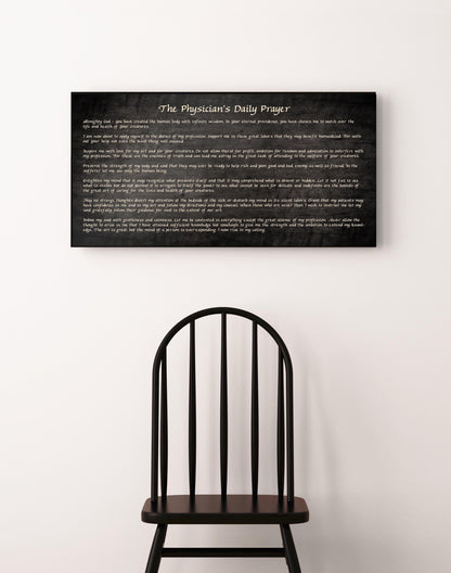 "The Physician's Daily Prayer" Rustic Tribute on Wood - HoneycombProverbs - Signs - Christian Wall Art