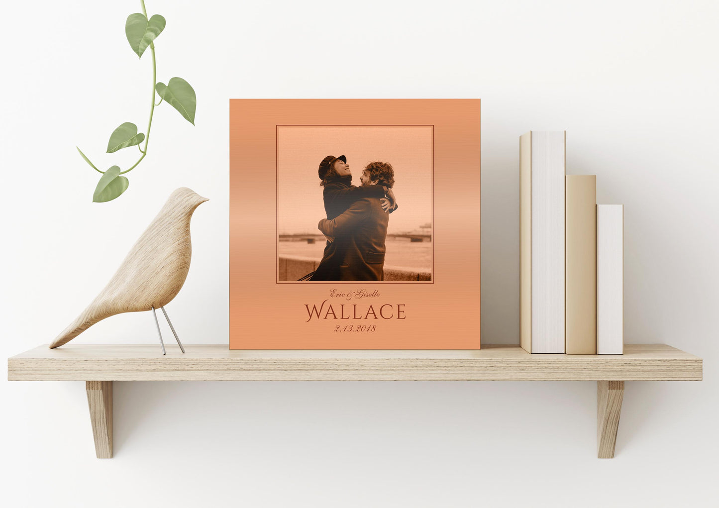 Personalized Copper Anniversary Gift, Photo on Copper - HoneycombProverbs - Signs - Copper Anniversary Gifts