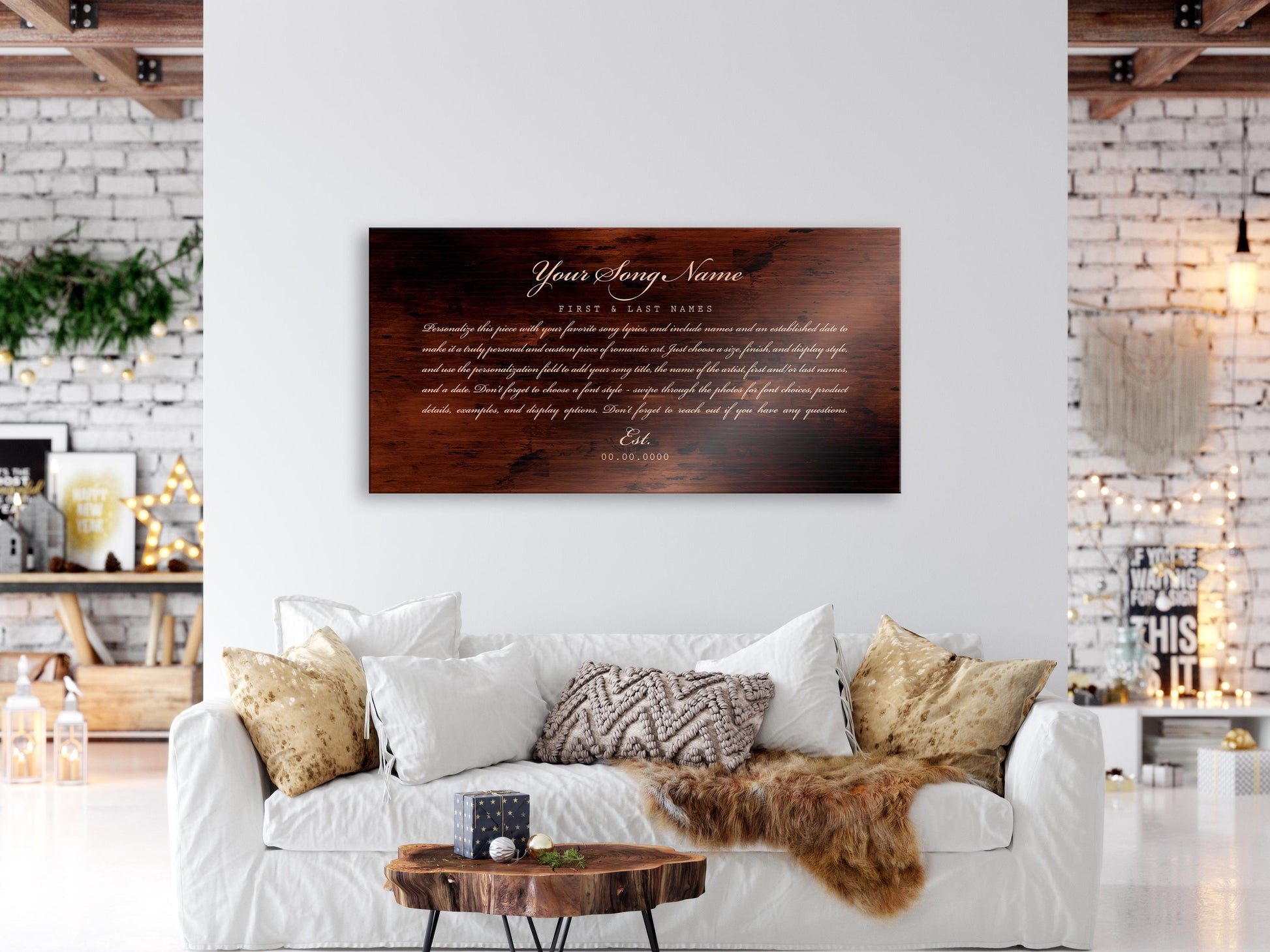 First Dance Lyrics Wall Decor, Metal Sign, Wedding Song Art, Custom Song Lyric Art - HoneycombProverbs - Signs - Rustic Lyrics Wall Decor