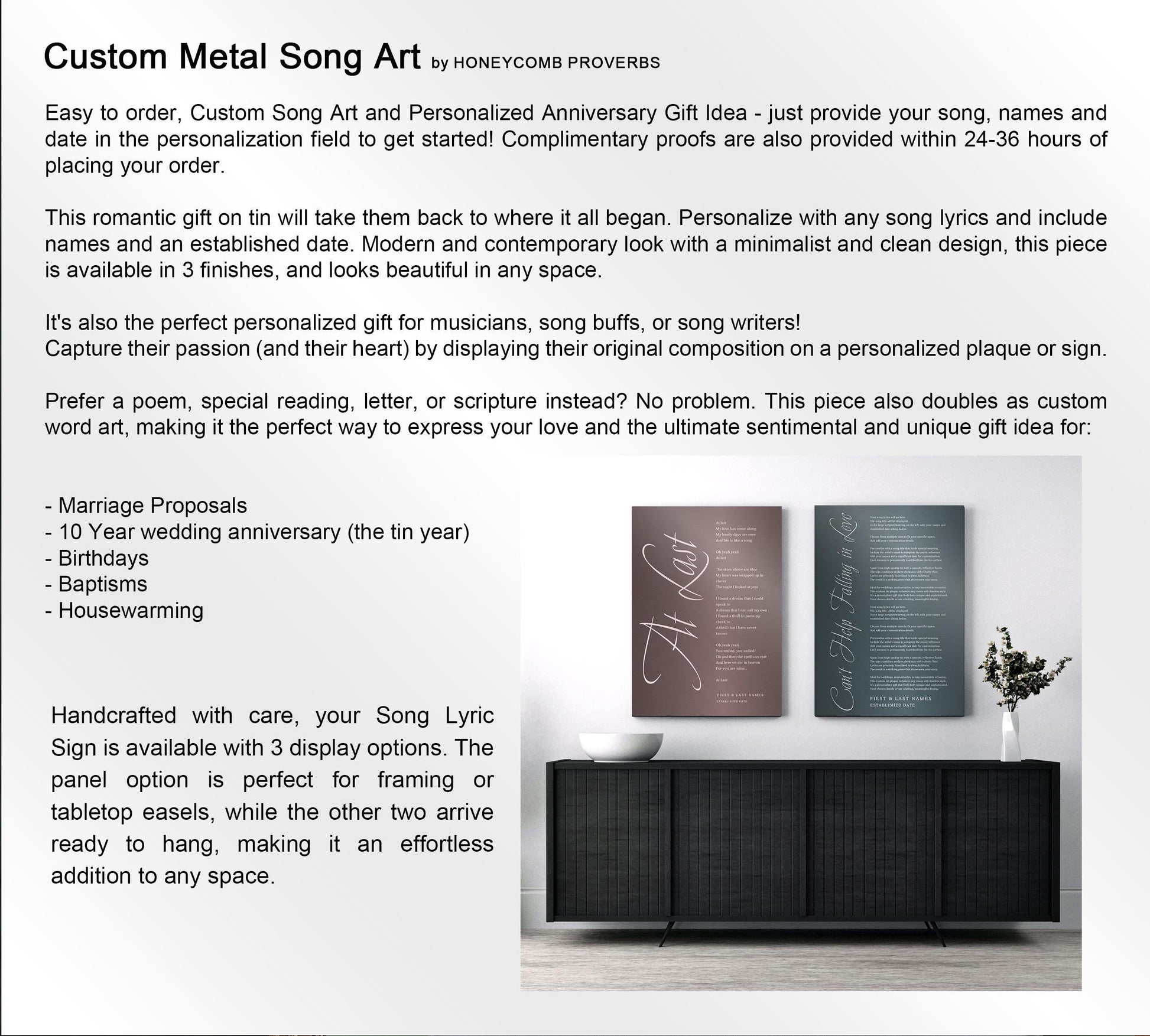 God Gave Me You, Farmhouse Country Love Song Sign - HoneycombProverbs - Signs - Modern Lyrics Wall Decor