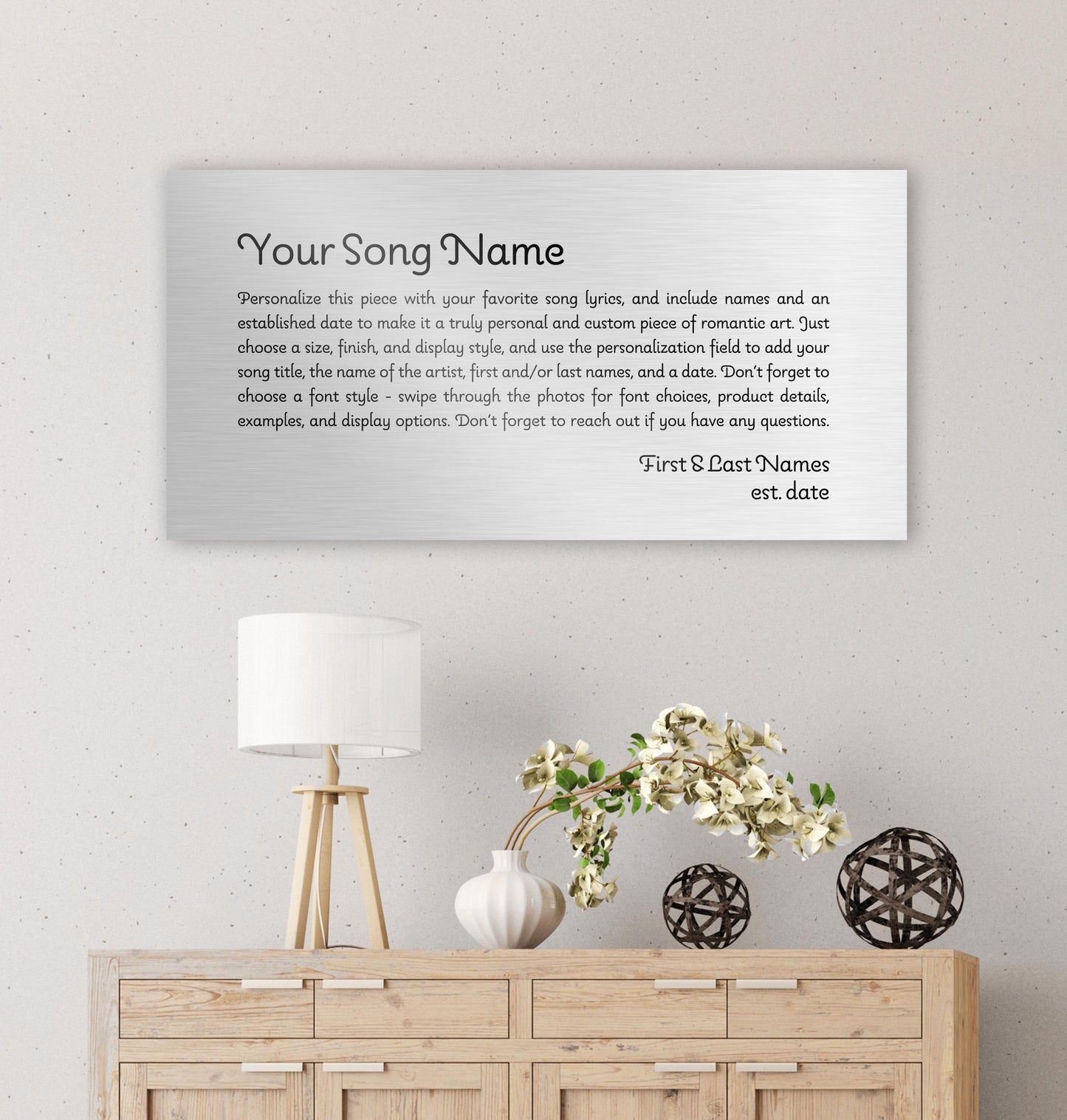 Tarnished Song Lyric Sign on Tin - HoneycombProverbs - Signs - Vintage Lyrics Wall Art