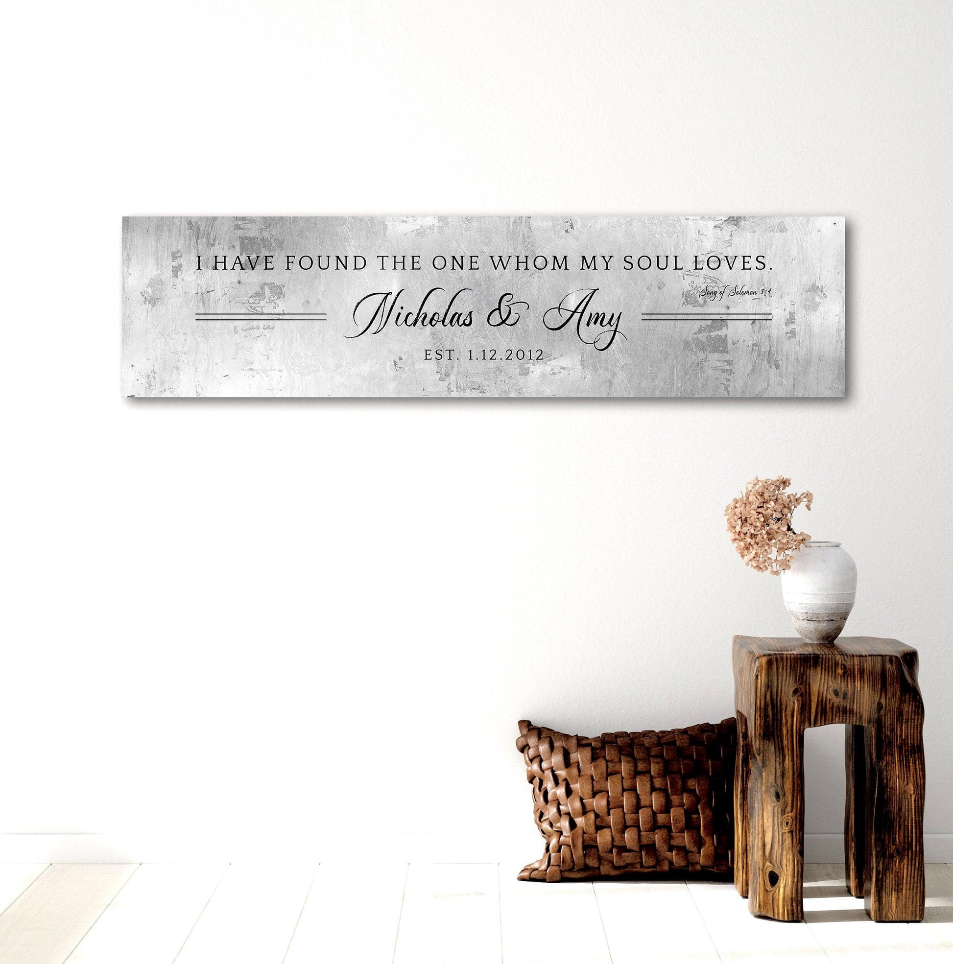 Tin Anniversary Gift, Personalized Gift - HoneycombProverbs - Signs - Tin Anniversary Gifts