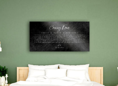 Custom Wedding Song Sign on Iron - HoneycombProverbs - Signs - Iron Anniversary Gifts